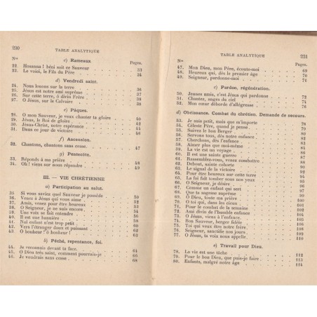Cantiques à l'usage des écoles du Dimanche, agence des sociétés religieuses Lausanne, 1908 - partitions de musique, chants