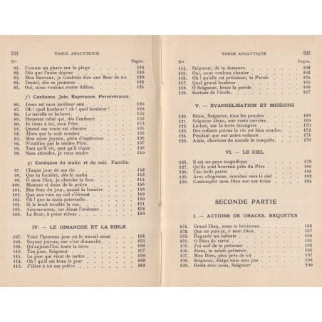 Cantiques à l'usage des écoles du Dimanche, agence des sociétés religieuses Lausanne, 1908 - partitions de musique, chants