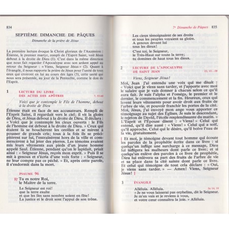 Missel du Dimanche, Pierre Jounel, 1971 - liturgie catholique, messe, cantiques, Bible,