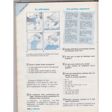 La semaine de français Cours élémentaire CE2, Annick Goupil 1987 - manuels de français