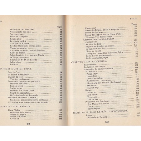 Lourdes, manuel du pèlerin, Tardy, 1962, der Lourdespilger  -, pèlerinage à Lourdes pour Alsaciens,, cantiques, Lieder,