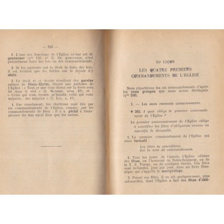 Explication du catéchisme, Audollent et Duplessy, 1914 - instruction religieuse