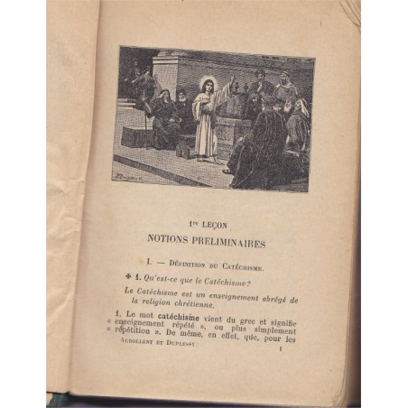 Explication du catéchisme, Audollent et Duplessy, 1914 - instruction religieuse