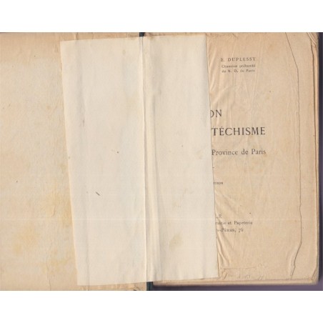 Explication du catéchisme, Audollent et Duplessy, 1914 - instruction religieuse