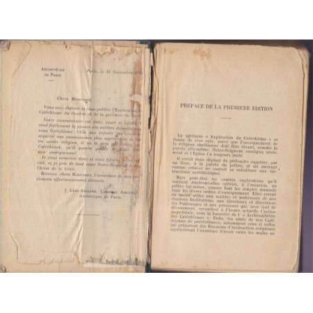 Explication du catéchisme, Audollent et Duplessy, 1914 - instruction religieuse