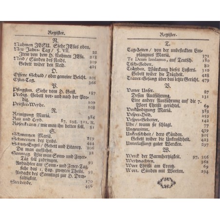 Daté 1765, Das katholische Straßburger Bett-Buch, Josephum Waldner - religion, alsatiques, Strasbourg
