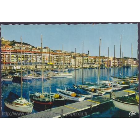 Sète, le port des yachts - carte postale département 34 Hérault, bateaux