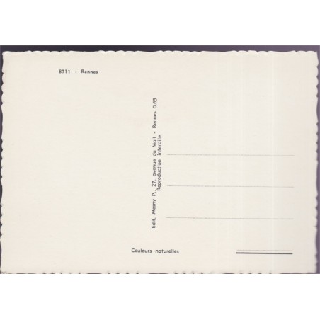 Rennes - carte postale département 35 Ille-et-Vilaine Bretagne