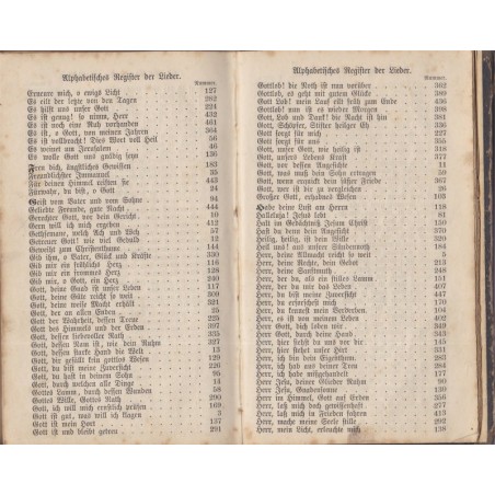 Sammlung geistlicher Lieder netst Gebeten, 1877, Augsburgischer Confession - protestantisme, cantiques, Lieder, Alsatiques