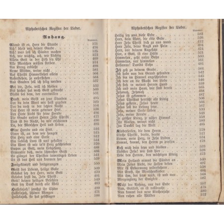 Sammlung geistlicher Lieder netst Gebeten, 1877, Augsburgischer Confession - protestantisme, cantiques, Lieder, Alsatiques