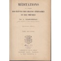 Méditations à l'usage des élèves des grands séminaires et prêtres, Branchereau - foi, théologie