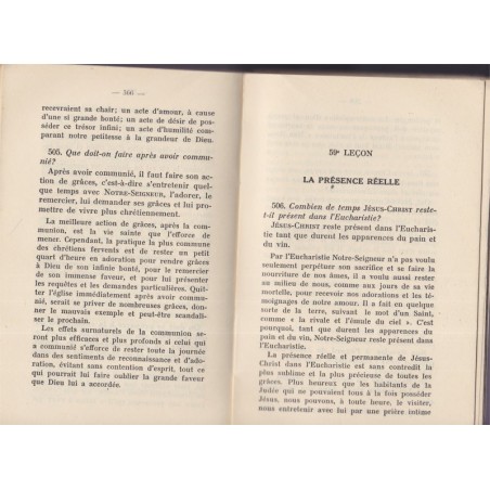 Explication littérale du catéchisme à l'usage des diocèses de France, Monseigneur Millot, 1938 - foi