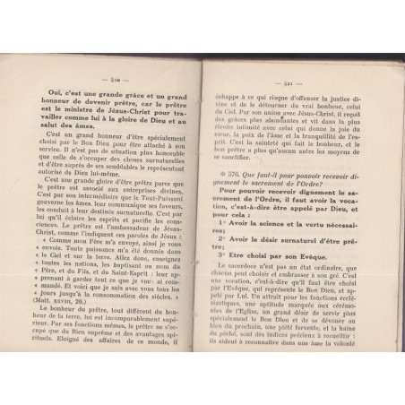 Explication littérale du catéchisme à l'usage des diocèses de France, Monseigneur Millot, 1938 - foi