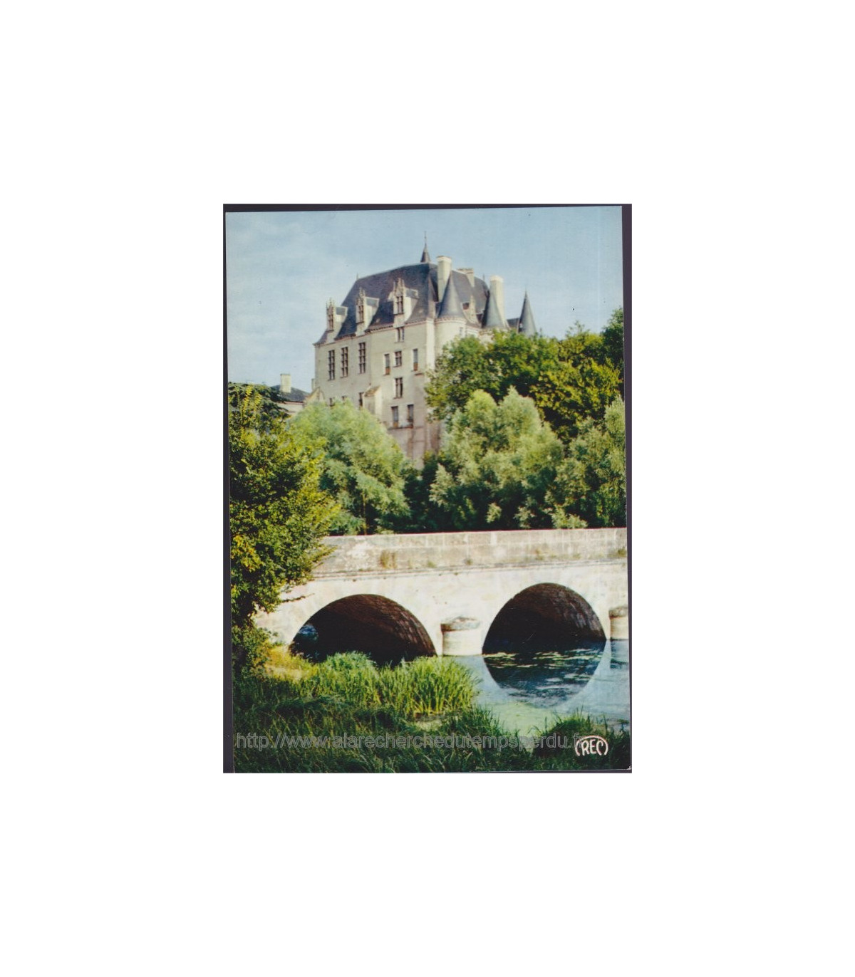 Châteauroux - Château Raoul - Carte postale ancienne et vue d'Hier et Aujourd'hui - #48059