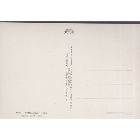 Châteauroux, église Saint-André - carte postale département 36 Indre