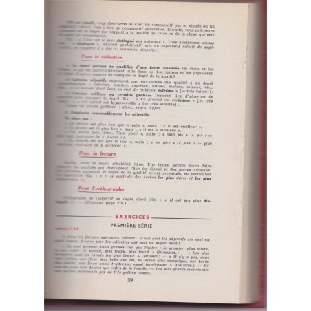 Grammaire française expliquée fin d'études 6e et 5e, 1957, Galichet