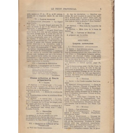 Devoirs scolaires, Le petit Provincial et le Maître Pratique réunis, journal pédagogique, 1912 - pédagogie, journaux