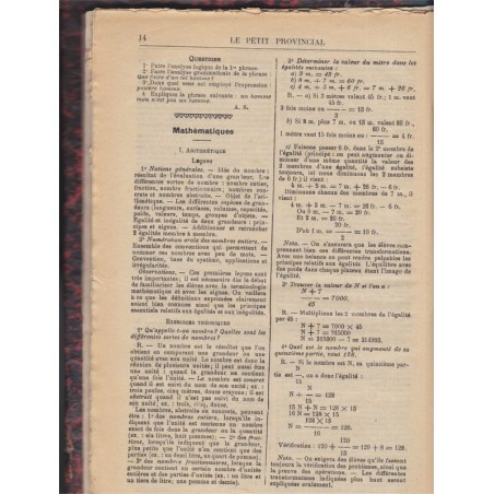 Devoirs scolaires, Le petit Provincial et le Maître Pratique réunis, journal pédagogique, 1912 - pédagogie, journaux