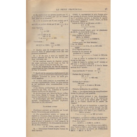Devoirs scolaires, Le petit Provincial et le Maître Pratique réunis, journal pédagogique, 1912 - pédagogie, journaux