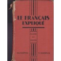 Le français expliqué, classe de 5e, Chappon et Vauquelin, 1954 - manuel de littérature