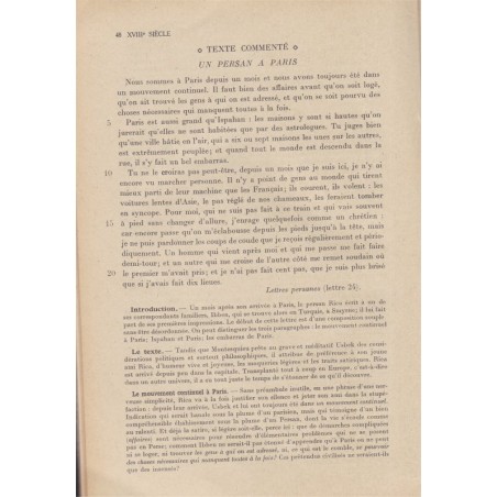 Le XVIIIe siècle, Manuel des études littéraires françaises, Castex et Surer, 1949 - manuel de littérature