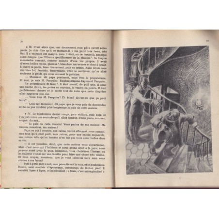 Pages d'action, lectures cours moyen, Lombardy et Jolly, 1955 - manuel de français