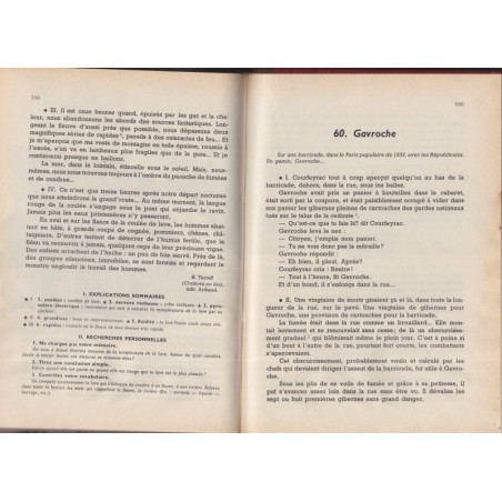 Pages d'action, lectures cours moyen, Lombardy et Jolly, 1955 - manuel de français