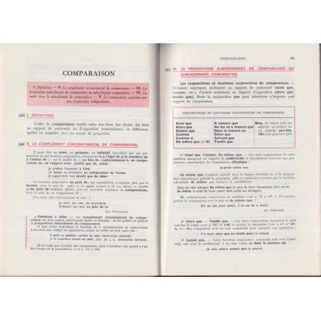 Grammaire française, Martin et Lecomte, 1967 - manuels de français, lycées et collèges