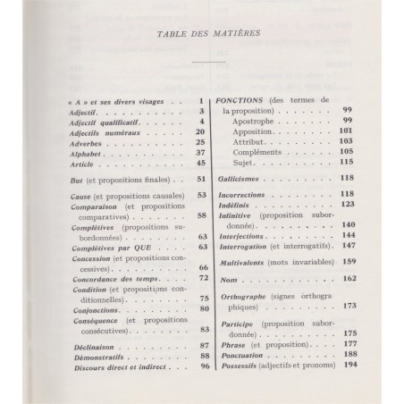 Grammaire française, Martin et Lecomte, 1967 - manuels de français, lycées et collèges