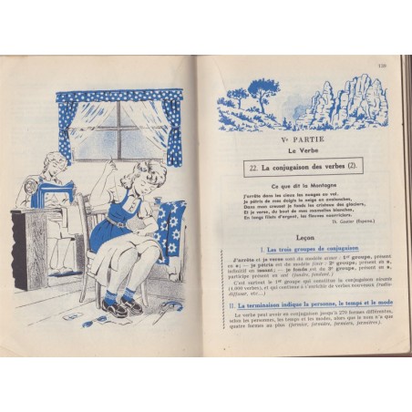 La grammaire française, certificat d'études, David, Haisse et Bouret, 1960 - manuels de français