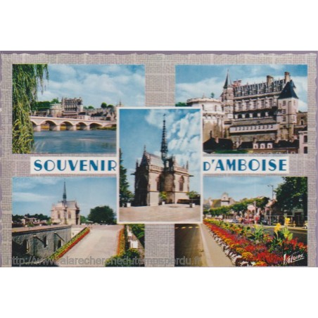 Amboise souvenir - carte postale département 37 Indre-et-Loire