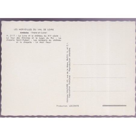 Amboise souvenir - carte postale département 37 Indre-et-Loire