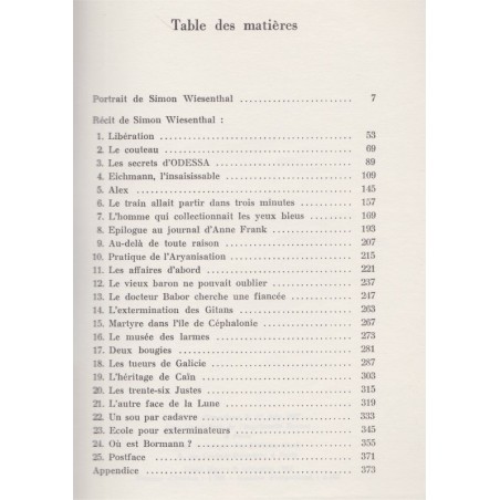 Les assassins sont parmi nous, Simon Wiesenthal, 1967 - 2e guerre mondiale, criminels nazis