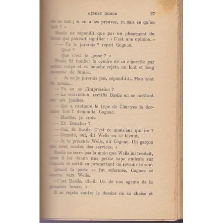 Réseau indigo, Sylvain Roche, 1946 - 2e guerre mondiale, Résistance, roman policier