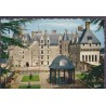 Langeais, le château vu des jardins à la française - carte postale département 37 Indre-et-Loire
