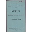 Mémento  des écoles d'armes et de services, service de santé, 20e corps d'Armée, 1928 - instruction militaire,