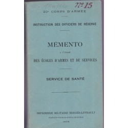 Mémento  des écoles d'armes...