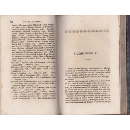 Le moniteur des dates 5200 avant J.C. à 1845, Delandine de Saint-Esprit, 1843 - histoire de France, monarchie, encyclopédie