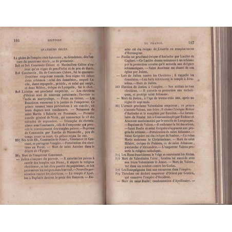 Le moniteur des dates 5200 avant J.C. à 1845, Delandine de Saint-Esprit, 1843 - histoire de France, monarchie, encyclopédie
