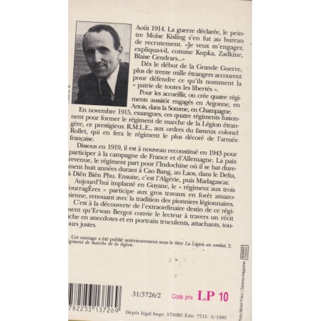 La Légion au combat de la Grande Guerre à nos jours, Erwan Bergot, 1995 - Armée, Légion étrangère