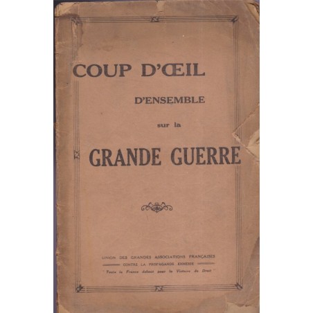 Coup d'oeil d'ensemble sur la Grande Guerre, Associations contre la propagande ennemie, 1919 - guerre 1914 1918