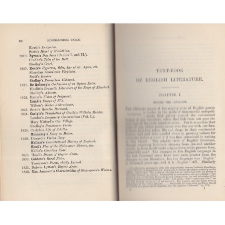 The intermidiate text-book of english literature, Wyatt and Low, 1907 - littérature anglaise, manuel de littérature anglaise