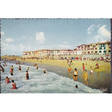 Hossegor, la plage sur l'océan - carte postale département 40 Landes