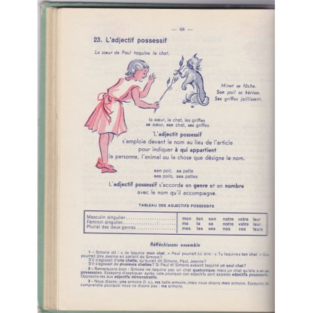Ma deuxième grammaire cours moyen, Canac et Jughon, 1963 - manuel de grammaire, manuel de français