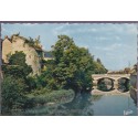 Vendôme, le Loir au pont Chartrain - carte postale département 41 Loir-et-Cher, Sologne