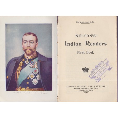 Nelson's Indian readers, book 1, 1934 - Indes, empire colonial britannique, Pondichéry, manuels d'anglais