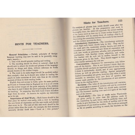 Nelson's Indian readers, book 1, 1934 - Indes, empire colonial britannique, Pondicherry, manuels d'anglais