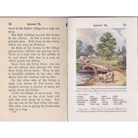 Nelson's Indian readers, book 2, 1937 - Indes, empire colonial britannique, manuels d'anglais