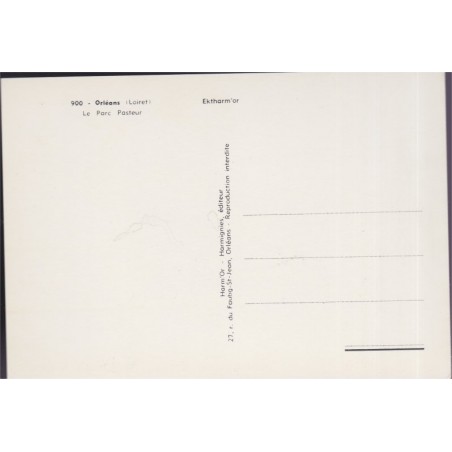 Orléans, le parc Pasteur - carte postale département 45 Loiret