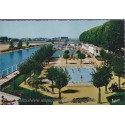 Orléans, la piscine au bord de la Loire - carte postale département 45 Loiret